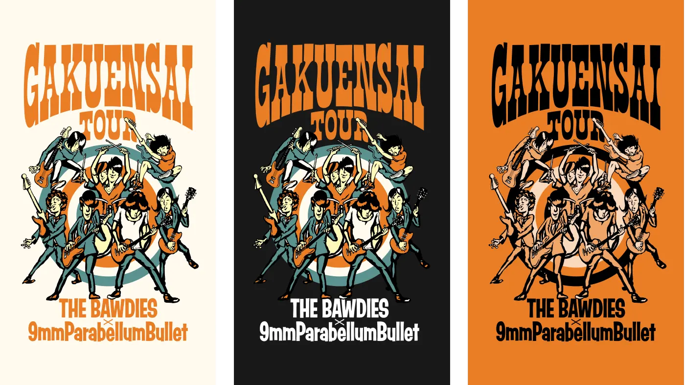 9mmParabellumBullet × TheBawdies 学園祭ツアー | TK4DESIGN